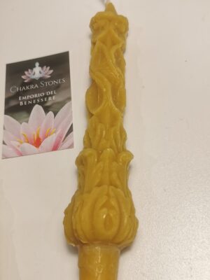Candela in pura cera d'api per candelabro 17cm
