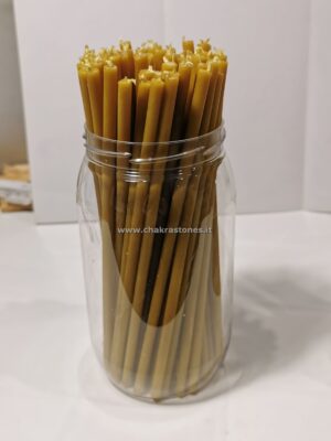 Candela tipo ORTODOSSA in CERA D'API pura 100% naturale da 20,5cm
