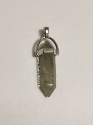 Ciondolo in LABRADORITE biterminato