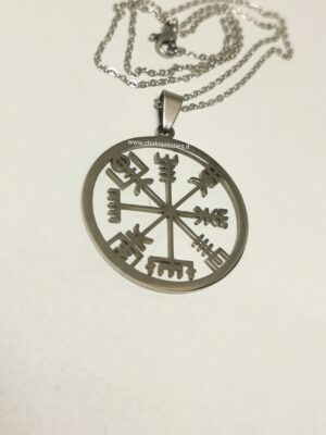Ciondolo Vegvisir - sigillo - acciaio