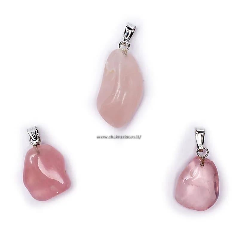 77104 – Ciondolo di Quarzo rosa con gancio_1