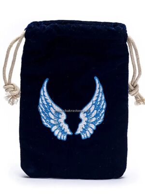 Borsa di velluto con ali d'angelo