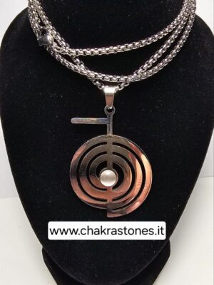 Ciondolo Choku Rei - REIKI (in acciaio) color argento