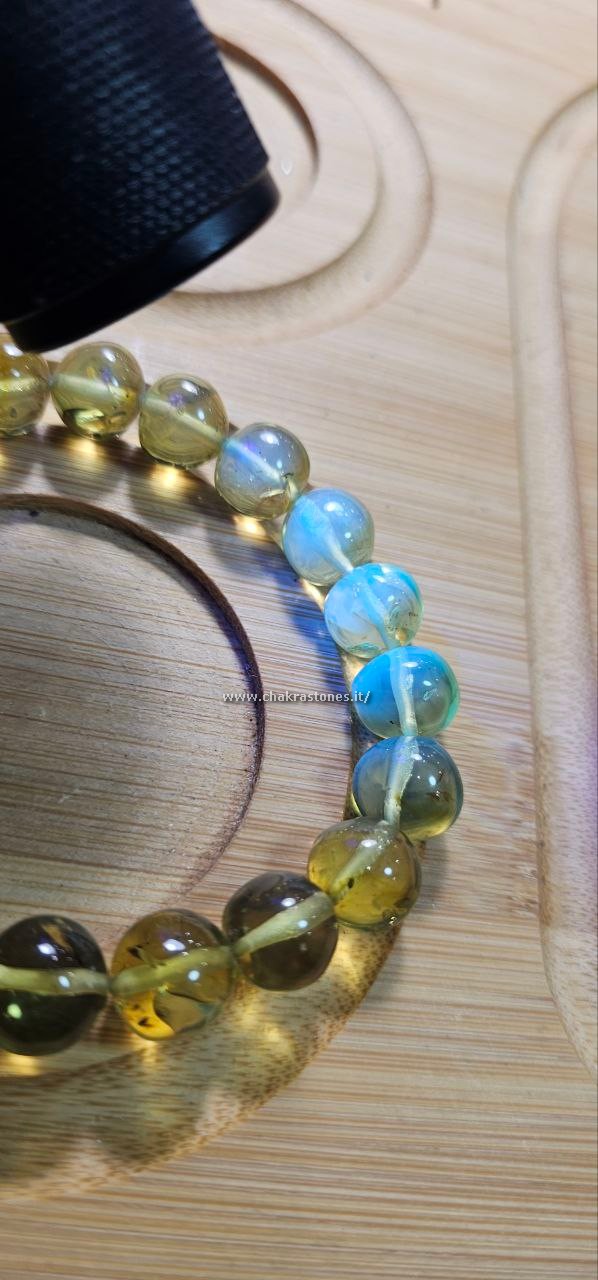ambra baltica verde – 1a scelta – bracciale – 14,6g -4